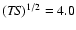 $({\it TS})^{1/2} = 4.0$