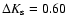 $\Delta K_{\rm s} = 0.60$