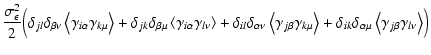 $\displaystyle {\sigma_{\epsilon}^2\over 2} \Bigl(
\delta_{jl}\delta_{\beta\nu}\...
...delta_{\alpha\mu}\left\langle \gamma_{j\beta}\gamma_{l\nu} \right\rangle
\Bigr)$