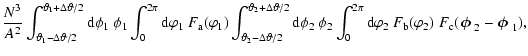 $\displaystyle {N^3\over A^2}\int_{{\vartheta}_1-\Delta{\vartheta}/2}^{{\varthet...
...lditalics \hbox{$\bf\phi$ }}_2-{\textfont1=\bolditalics \hbox{$\bf\phi$ }}_1) ,$