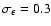$\sigma _{\epsilon }=0.3$