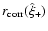 $r_{\rm corr}(\hat\xi_+)$