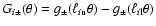$G_{i\pm}(\theta)=g_\pm(\ell_{i{\rm u}}\theta)-g_\pm(\ell_{i{\rm
l}}\theta)$