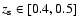 $z_{\rm s}\in [0.4,0.5]$