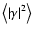 $\left\langle \left\vert \gamma \right\vert^2 \right\rangle$