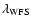 $\lambda_{\rm WFS}$