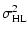 $\displaystyle \sigma_{\rm HL}^2$