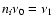 $n_{i} \nu_{0} = \nu_{1}$