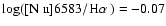 $\log(\hbox{[N~{\sc ii}]}6583/\hbox{H$\alpha$ })= -0.07$