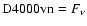 ${\rm D4000vn}=F_{\nu}$
