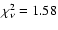 $\chi^2_{\nu} = 1.58$