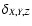 $\delta_{X,Y,Z}$