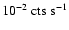 $10^{-2} ~ {\rm cts~s}^{-1}$