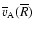 $\overline
v_{\rm A}(\overline R)$