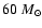 $60~M_\odot$