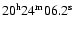 $\rm 20^h 24^m 06.2^s$