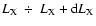 $L_{{\rm X}}~\div~L_{{\rm X}}+{\rm d}L_{{\rm X}}$