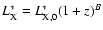 $L_{{\rm X}}^{*}=L_{{\rm X,0}}^{*}(1+z)^{B}$