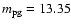 $m_{\rm pg} = 13.35$