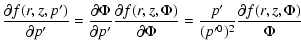 $\displaystyle \frac{\partial f(r,z,p')}{\partial p'}=\frac{\partial\Phi}{\parti...
...(r,z,\Phi)}{\partial\Phi}=\frac{p'}{(p'^0)^2}
\frac{\partial f(r,z,\Phi)}{\Phi}$