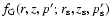 $f_{\rm G}(r,z,p';r_{\rm s},z_{\rm s},p_{\rm s}')$