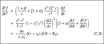% latex2html id marker 3380
\fbox{\parbox{8.6cm}{
\begin{eqnarray}
\frac{\part...
...pa~p_{\rm s}'}~\delta(r-r_{\rm s})~\delta(\Phi-\Phi_{\rm s})~.
\end{eqnarray}}}