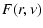 $\displaystyle F(r,\nu)$