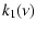 $\displaystyle k_1(\nu)$