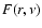 $F(r,\nu)$