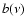 $b(\nu)$