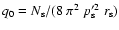 $q_0=N_{\rm s}/(8~\pi^2~p_{\rm s}'^2~r_{\rm s})$