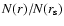 $N(r)/N(r_{\rm s})$