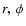 $r,~\phi$