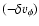 $(-\delta v_{\phi })$