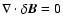 ${\bf\nabla}\cdot\delta{\vec B}=0$