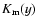 $K_{\rm m}(y)$