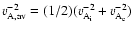 $v_{\rm A,av}^{-2}=(1/2)(v_{\rm A_{i}}^{-2}+v_{\rm A_{e}}^{-2})$
