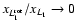 $x_{L_1^{\rm rot}}/x_{L_1}\to0$