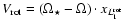 $V_{\rm rot}=(\Omega_\star-\Omega)\cdot x_{L_1^{\rm rot}}$