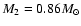 $M_2=0.86M_\odot$