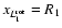 $x_{L_1^{\rm rot}}=R_1$