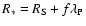 $R_* = R_{\rm S} + f\lambda_{\rm P}$