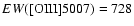 $EW({\rm [OIII]}5007) = 728$