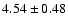 $4.54\pm0.48$