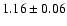 $1.16\pm0.06$