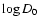 $\log D_0$