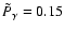 $\tilde{P}_{\gamma}=0.15$