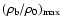 $(\rho\rm _b/\rho_0)_{\rm max}$
