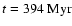 $t=394\rm ~Myr$
