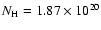 $N_{\rm H} =1.87\times 10^{20}$